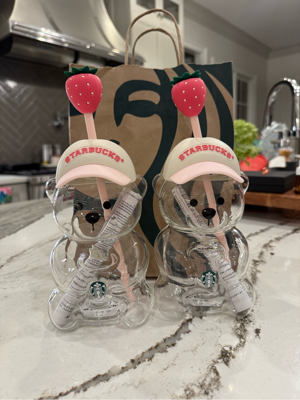 Starbucks Pink Bearista cup